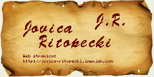 Jovica Ritopečki vizit kartica